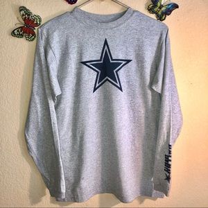 Authentic Dallas Cowboys Long Sleeve T-shirt, YL, Like New, pet/smoke free home